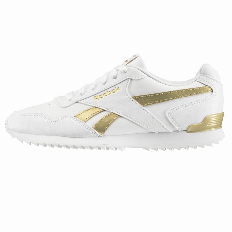 Tenisi Reebok Royal Glide Ripple Clip Dama Albi/Aurii Romania GL5496LU